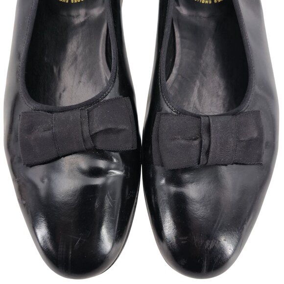 Brooks Brothers England Black Patent Leather Tuxedo Opera Shoes 9.5 Wedding Prom - Picture 2 of 13
